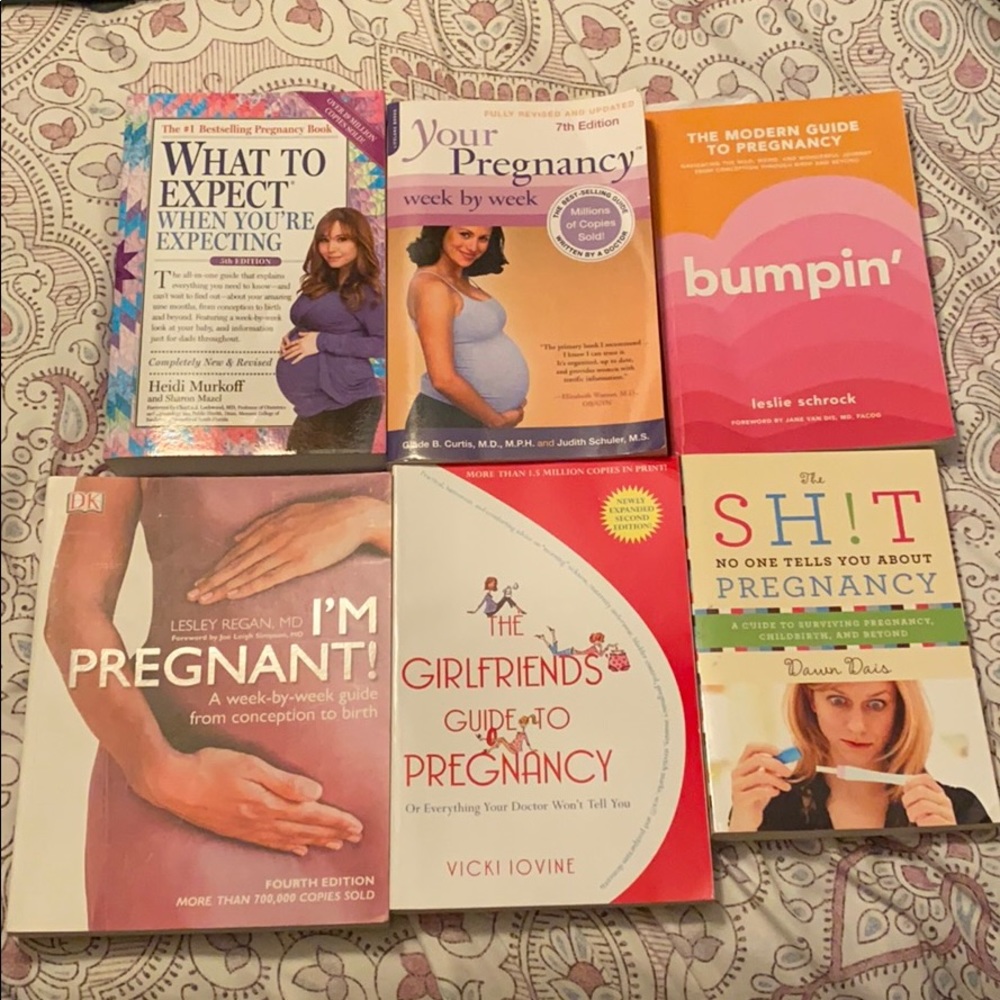Six pregnancy books- selling as a lot